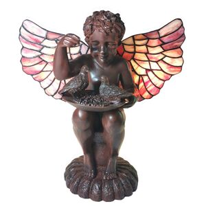 Asztali lámpa 5LL-6049 Angyal Tiffany stílus