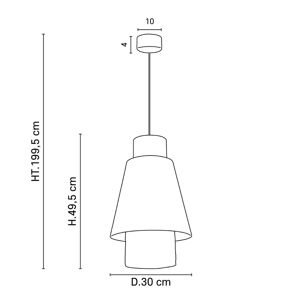 MARKET SET Singapour S függő lámpa, Ø 30 cm