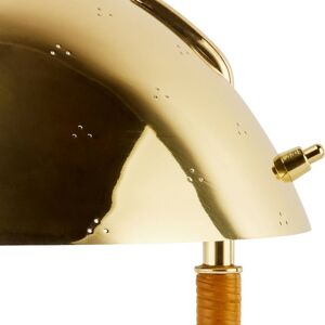 GUBI asztali lámpa 9209, sárgaréz, rattan, magasság 36,5 cm