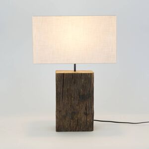 Montecristo asztali lámpa, fa színű/bézs, magasság 59 cm, fa