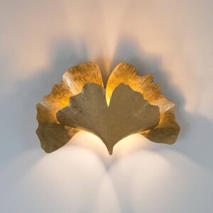 Gingko fali lámpa, arany színű, szélesség 38 cm, vas