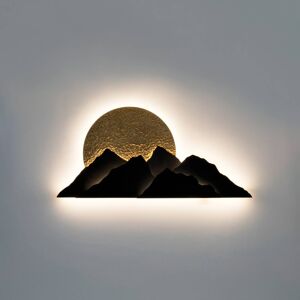 Montagna LED fali lámpa, barna/arany színű, szélesség 150 cm