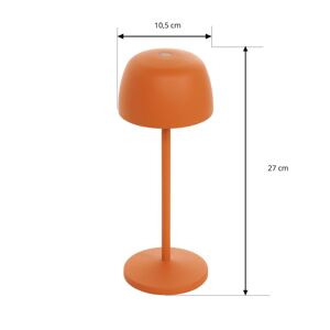 Lindby Arietty LED-es újratölthető asztali lámpa, narancssárga, 2 darabos