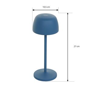 Lindby Arietty LED-es újratölthető asztali lámpa, sárga/kék/rózsaszín, 3