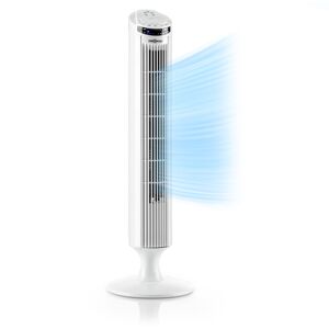 OneConcept Blitzeis, torony ventilátor, álló ventilátor, 40 W, 45° oszcilláció, fehér