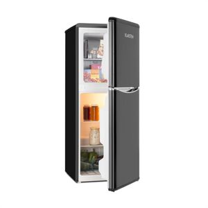 Klarstein Monroe L hűtőszekrény fagyasztóval, 70l/38l, retró dizájn, fekete