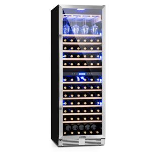 Klarstein Vinovilla Grande Duo, nagy kapacitású borhűtő, 425 liter, 165 palack, 3 színű LED világítás