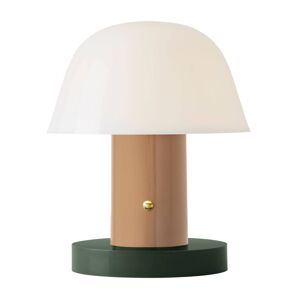 &Tradition Setago JH27 asztali lámpa bőr/zöld