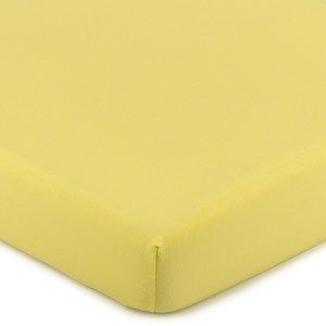 4Home Jersey lepedő elasztánnal sárga, 90 x 200 cm