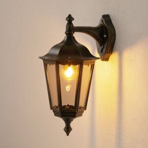 Kültéri fali lámpa Puchberg, függő, fekete-arany