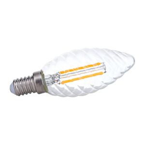 LED gyertya lámpa E14 3W 2700 K izzószál csavart