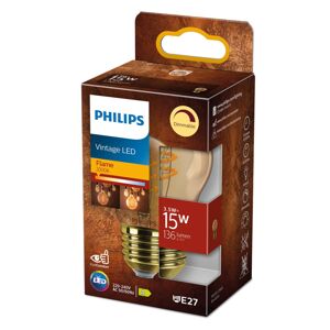 Philips LED Classic E27 P45 2,6W 1.800K arany dim.
