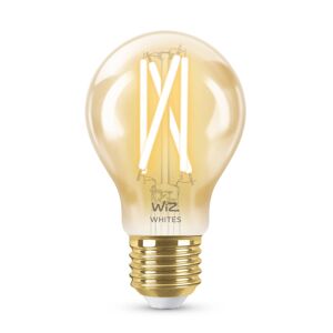 WiZ A60 LED lámpa Wi-Fi E27 7W borostyánsárga CCT