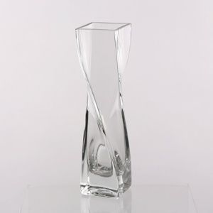 Altom Silvia Üveg váza, ívelt, 5 x 20 cm