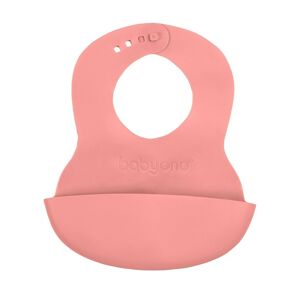 Baby Ono Állítható műanyag előke zsebbel, rózsaszín
