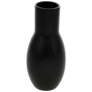 Belly kerámia váza, 9 x 21 x 9 cm, fekete