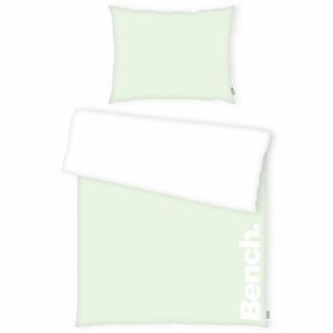 Bench pamut ágyneműhuzat fehér zöld, 140 x 200 cm, 70 x 90 cm