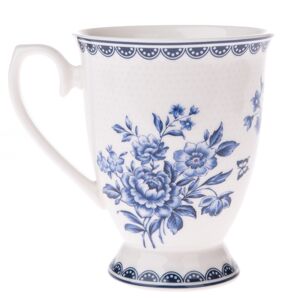 Blue Rosep porcelán bögre, 300 ml