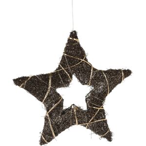 Browee karácsonyi LED csillag sötétbarna,30 LED, 39 x 37 x 4 cm