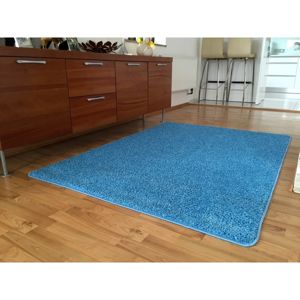Color shaggy darabszőnyeg, kék, 60 x 110 cm