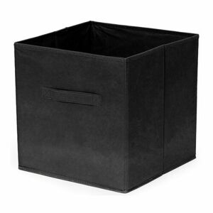 Compactor Összecsukható tárolódoboz polcokhoz és könyvespolcokhoz , 31 x 31 x 31 cm, černá