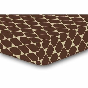 DecoKing Rhombuses lepedő, barna S2, 180 x 200 cm, 180 x 200 cm