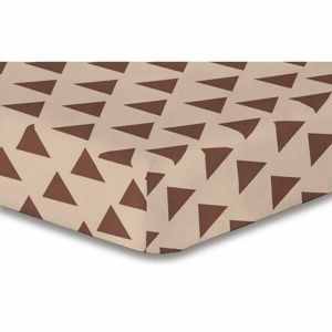 DecoKing Triangles lepedő, barna S1, 160 x 200 cm, 160 x 200 cm
