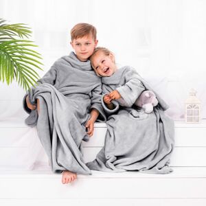 Decoking Lazy Kids takaró ujjakkal, acél színű, 90 x 105 cm