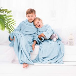 Decoking Lazy Kids takaró ujjakkal, kék, 90 x 105 cm