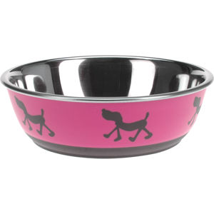 Doggie treat kutyatál, rózsaszín, átmérő: 17,5 cm