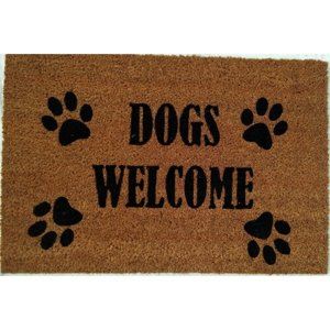 Dogs Welcome kókusz lábtörlő, 40 x 60 cm