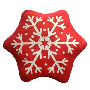 Domarex karácsonyi formázott párna, Hópehely, 30 cm