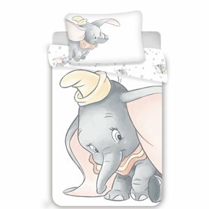 Dumbo gyerek pamut ágyneműhuzat szürke, 100 x 135 cm, 40 x 60 cm