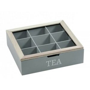 EH teafiltertartó doboz  24 x 24 x 7 cm, szürke
