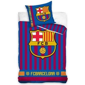 FC Barcelona Stripes pamut ágynemű, 140 x 200 cm, 70 x 80 cm