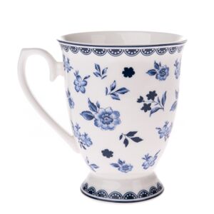 Floral porcelán bögre, 300 ml