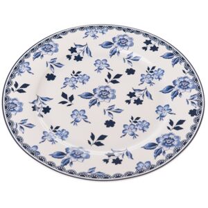 Floral porcelán tányér, 19,5 cm