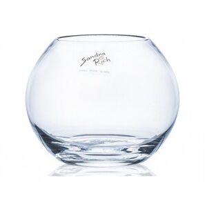 Globe üveg váza, 12 x 10 cm