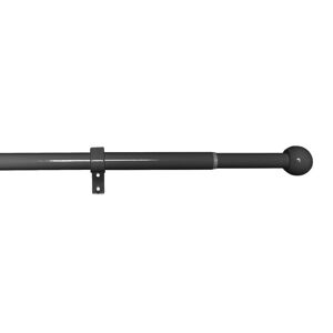 Gömb állítható karnis szett  16/19 mm, 120 - 230 cm, fekete nikkel, karikák nélkül 