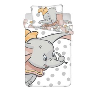 Gyermek pamut ágynemű kiságyba Dumbo dots, 100 x 135 cm, 40 x 60 cm