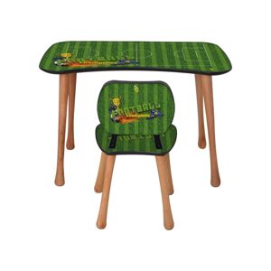 Gyermekasztal székkel Futball, 90 x 52 x 60 cm