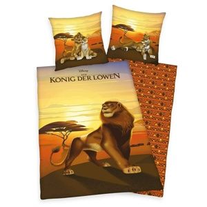 Herding Lion King gyermek pamut ágynemű, 140 x 200 cm, 70 x 90 cm