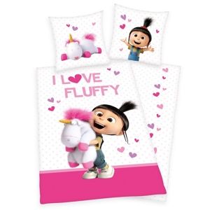 Herding Mimoni Agnes - I love Fluffy gyermek pamut ágynemű, 135 x 200 cm, 80 x 80 cm