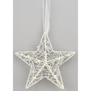 Hesperia karácsonyi csillag, fehér, 15 cm