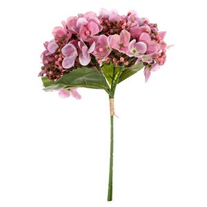 Hortenzia művirág csokor, 20 x 35 x 20 cm, rózsaszín