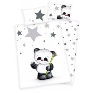 Herding Jana Star Panda gyerek ágyneműhuzat a kiságyba, 135 x 100 cm, 40 x 60 cm