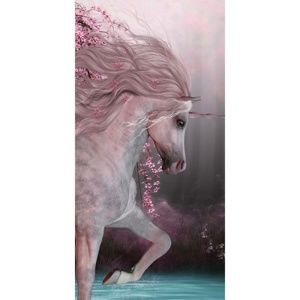 Jerry Fabrics Unicorn roses törölköző, 70 x 140 cm