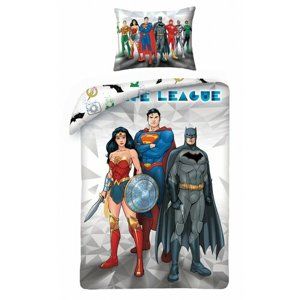 Justice League 8101 pamut ágynemű, 140 x 200 cm, 70 x 90 cm