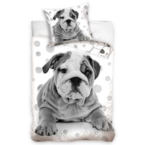 Kis Bulldog pamut ágynemű, 140 x 200 cm, 70 x 90 cm