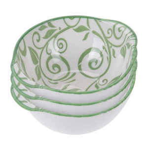 Koopman 3 részes porcelántál készlet, zöld